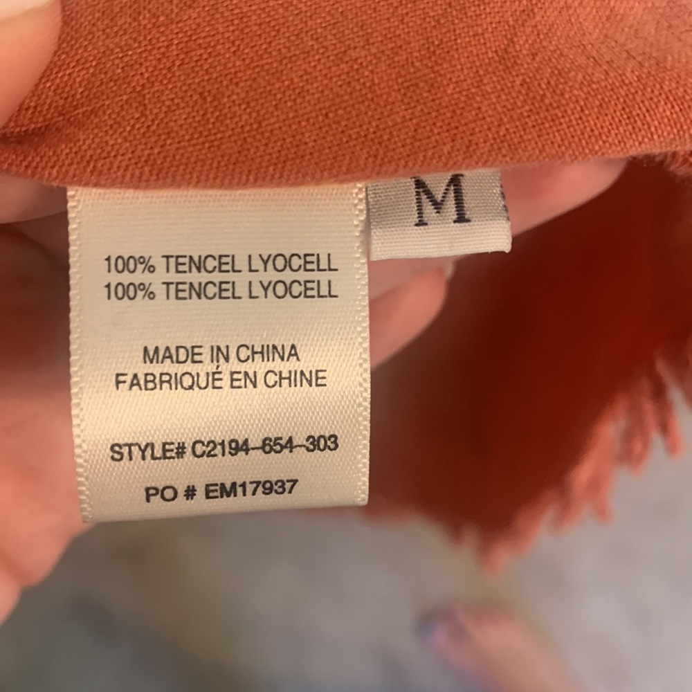 Rust colored button up - Picture 4 of 4